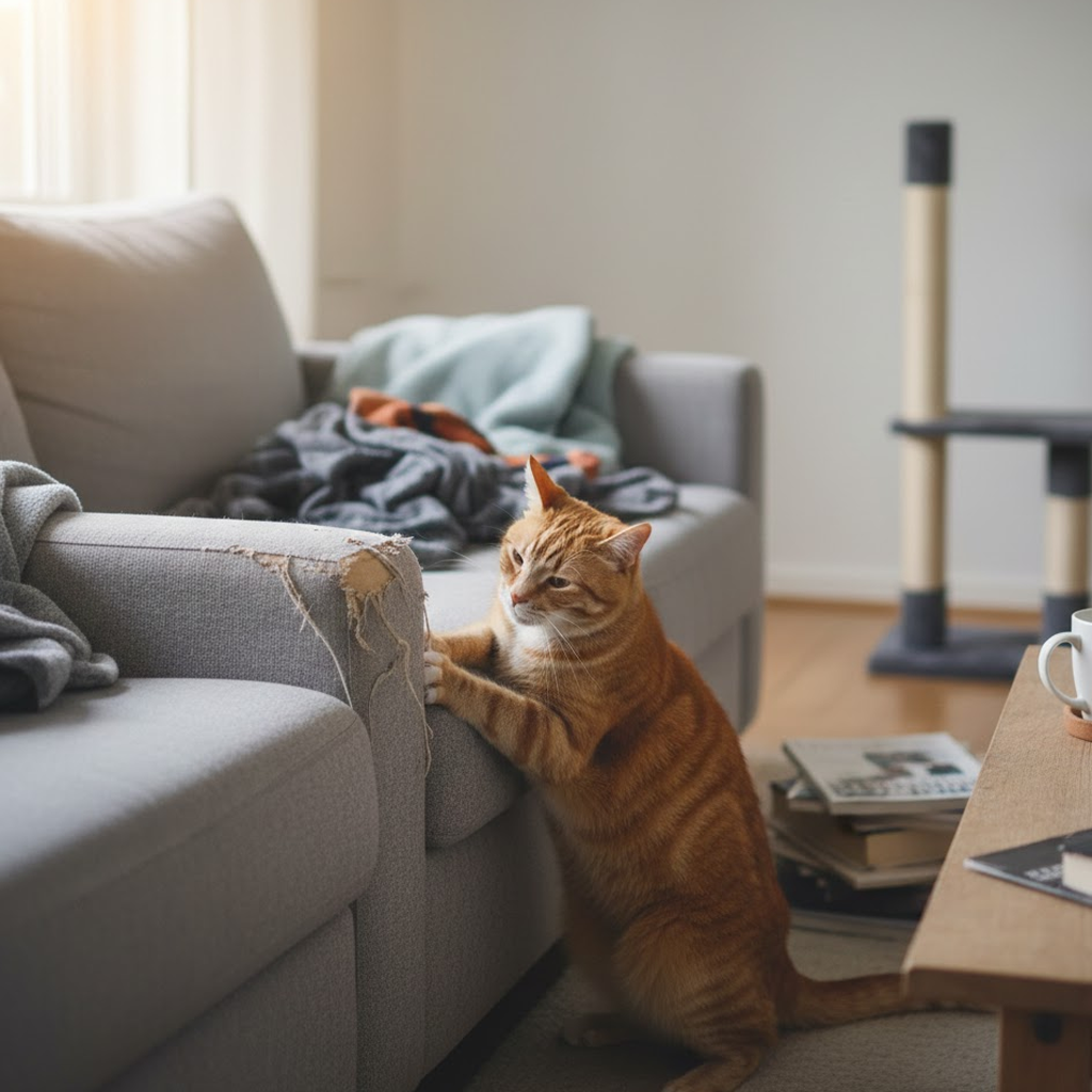 ¿Tu gato pasa del rascador pero te destroza el sofá? Alexandra Tey tiene la respuesta